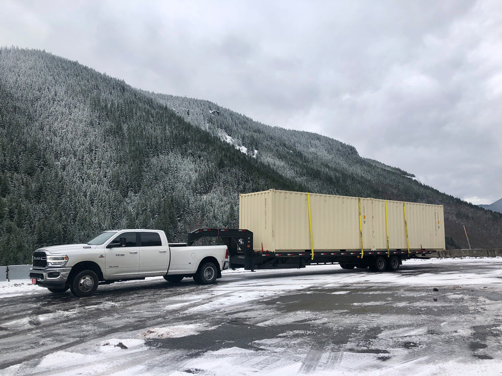 Cascade Crate Truck with 40' Tilt Bed Trailer